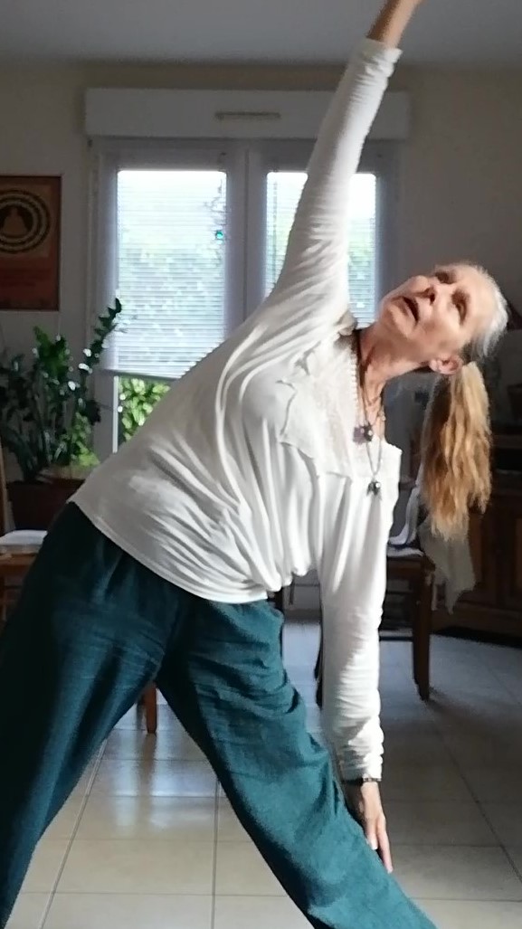 Séance de yoga individuel avec Christine